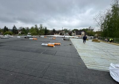 Mise à nu du bac acier