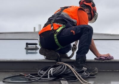 Remplacement de joint de verrieres avec nettoyage des verres