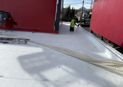 étanchéité TPO blanche côté nord après