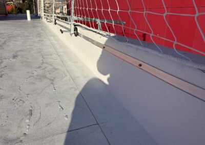 filets de sécurité périphérique avec éteau de serrage protégés