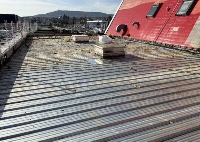 toiture buffalo grill avec isolant et étanchéité arrachée