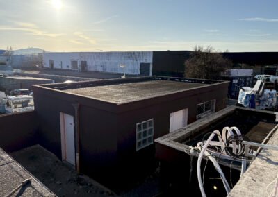 toiture stockage avant pose ligne de vie