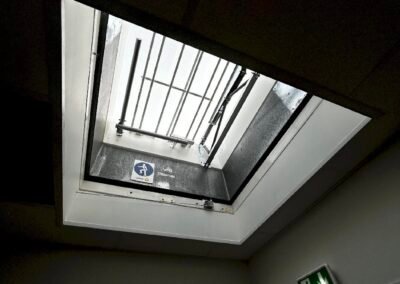 Acces toiture vue de dessous