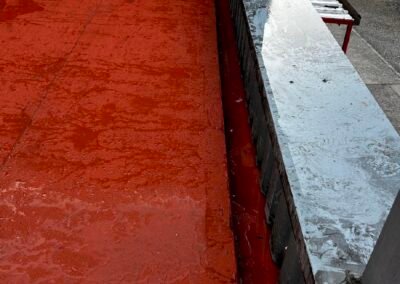 Caniveau avec reprise etancheite pvc