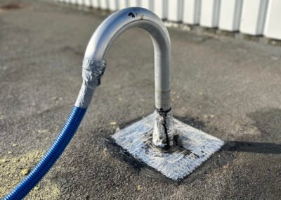 Creation sortie en toiture pour passage cuivre