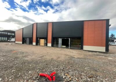 Pose du bardage terminée