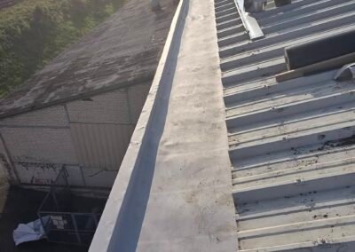 REPRISE DE L ETANCHEITE D UN CHENEAU EN ZINC EN MEMBRANE PVC APRES VUE TOTALE