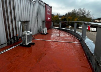 Toiture avec etancheite pvc